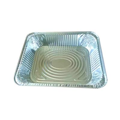 China Recycle High Quality Aluminum Foil Containers Disposable Aluminum Foil Tray For Food Packaging for sale