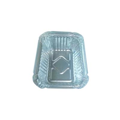 China Recycle Good Price Aluminum Foil Containers Tray Disposable Square Aluminum Foil Food Container for sale