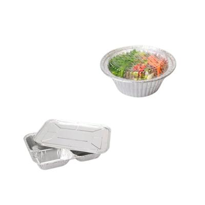 China Recycle Square Aluminum Foil Container Size Hot Selling Custom Aluminum Foil Food Container Mold for sale