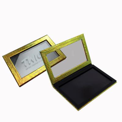 China Quadruple Waterproof Clear Empty Cardboard Package Transparent Eyeshadow Packaging Palette for sale