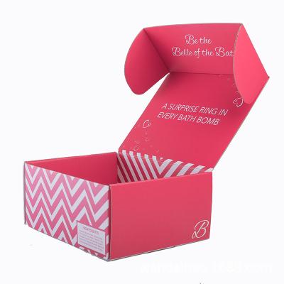 China Foldable Disposable Custom Logo Rose Fold Custom Paper Foldable Customized Paperboard Boxes Shipping Corrugated Cardboard Packing Box for sale