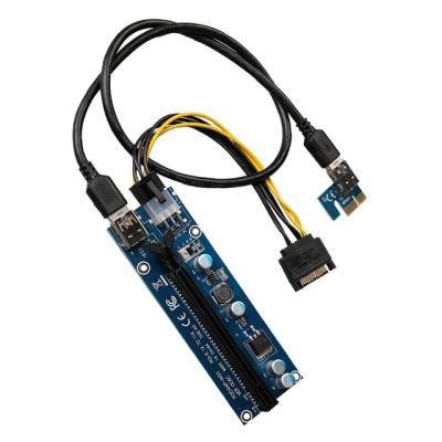 China New Version Server/Workstation PCI-E to PCIe Adapter Cable USB3.0 to PCI-E Graphics Card Motherboard Adapter Card Extension Cable for sale