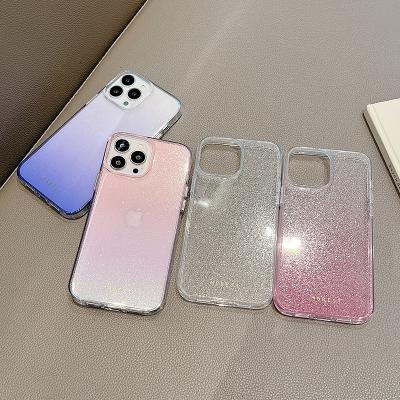 China Custom Bulk Shockproof TPU Transparent Promotional Mobile Phone Case Protective Cover For iphone 14 for sale