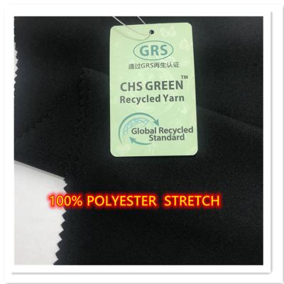 China High quality 75D stretch 100%p reuse stretch polyester fabric for pants and coat for sale