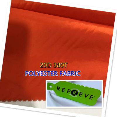 China Recycled 20D 380T Breathable High Quality Taffeta 100 Polyester Fabric For Garments for sale