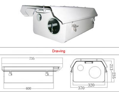 China Aluminum Alloy Laser Thermal Imaging Camera Housing for sale