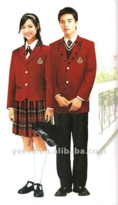 China Beautiful school adult school uniform for sale