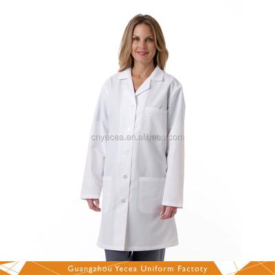 China Professional High Temperature Resistant Hospital White Lab Coat Designs for sale