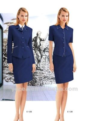 China Nice design ladies office suit anti-shrink uniform for sale