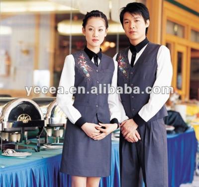 China Hotel Hotel Reception Service Staff Uniform for sale