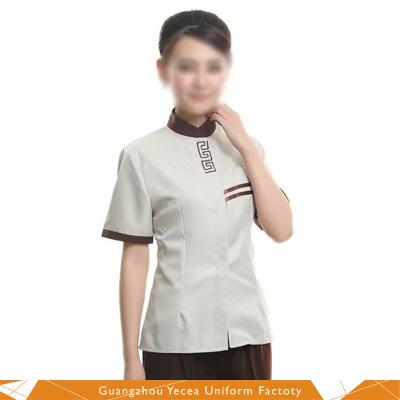 China Cotton Wholesale Service Staff Cheap Comfortable Cleaning Uniform for sale