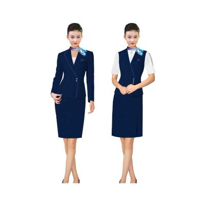 China Hot Selled Smart Airline Airline Stewardess Uniform for sale