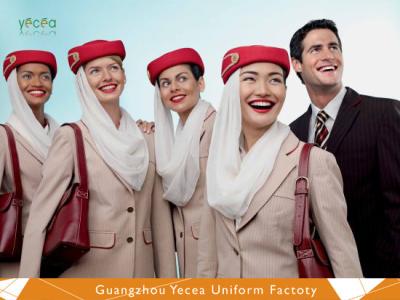 China HOT Airline Anti-wrinkle Hostess UAE Airline Sexy Steward(Stewardess) Uniforms [Wholesale&Customized logo] for sale