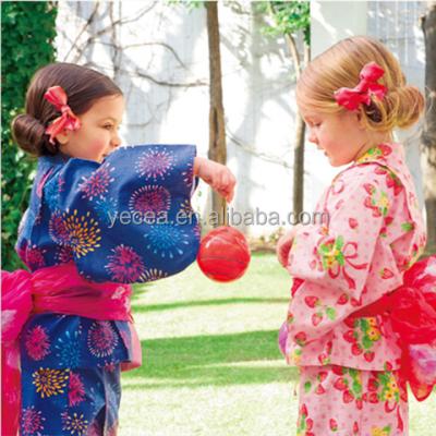 China Cotton Good Quality Cute Designs Japanese Kimono Yukata For Kids for sale