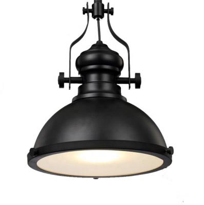 China Vintage Design Black Industry New Modern Decorative Pendant Lamp Led Light Modern America Country Hanging Pendant Lamp for sale