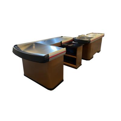 China Supermarket grocery store cashier desk checkout counter cashier checkout counters for sale