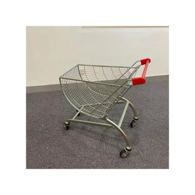 China Hot Selling High Quality Folding Unfolding Grocery Cart With Swivel Wheels / Small Trolley for sale