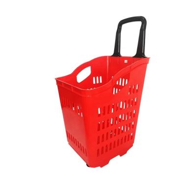 China 1)Supermarket 2)shops factory direct sales trolley supermarket shopping cart plastic shopping cart with wheels for sale