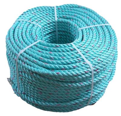 China Factory Practical High Strength HDPE Price Plastic Blue PP Twisted Rope For Fishing Net Fishing Net Twine for sale