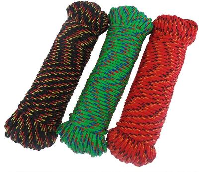 China High Strength 3-10mm Colored Braided Round Tie 6mm Polypropylene Nylon Rope for sale