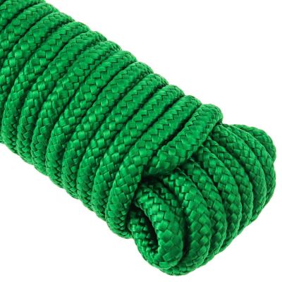 China 4mm High Tensile Polyester Rope Braided Double Braided Rope Polyester Ropes for sale