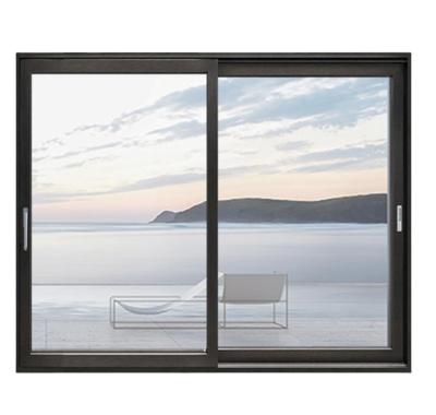 China LVDUN Modern Aluminum Heavy Duty Lift And Slide Doors 2 Panel With Insulating Tempered Glass Double Glazing for sale