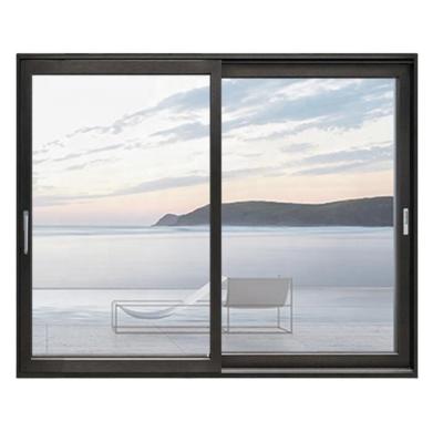 China Thermal Resistant Exterior Insulation LVDUN Sliding Door Glass Panel With German Hardware Aluminum Doors for sale