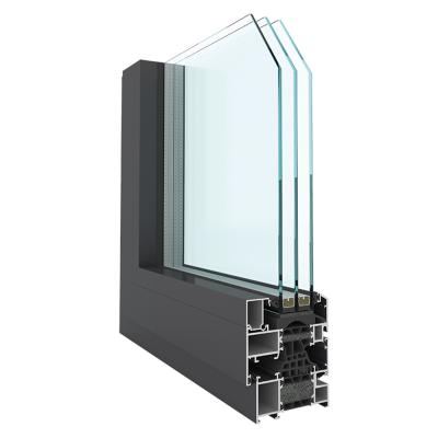 China Sound swing proof LVDUN tilt&turn window open outside tilt and turn window with double / triple glazed for sale