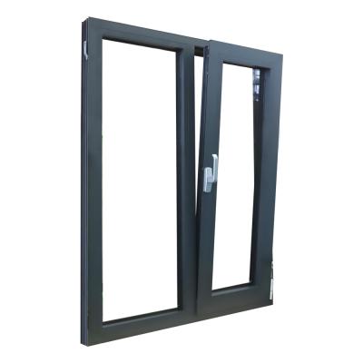 China LVDUN Modern Swing Design Good Quality Aluminum Clad Wooden Inward Tilt And Turn Casement Windows for sale