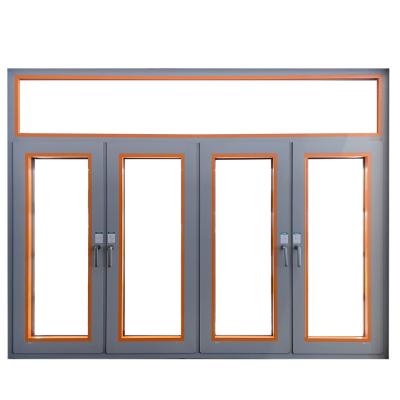 China LVDUN Swing Customized Aluminum Aluminum Clad Wood Window Passive House Window for sale