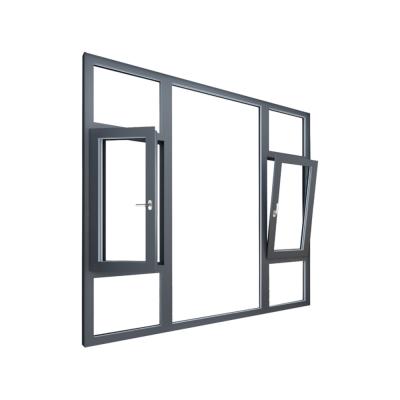 China LVDUN Swing Hurricane Doubles Aluminum Casement Window Impact Aluminum Glass Windows for sale