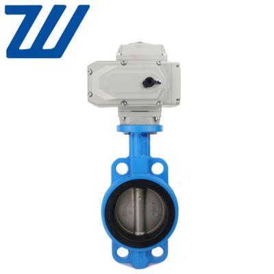 China General Electric Aerated Fluorine Jacketed Cast Iron Flanged Butterfly Valve For Sewage for sale