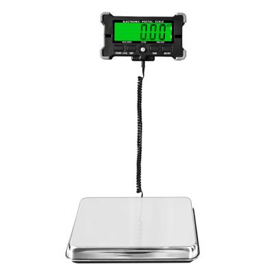 China New Arrival High Quality Portable Postal Platform Weight Stainless Steel Homeuse Floor Measuring Scale 440lbs 200 Kg USB for sale