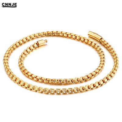 China Fashion Design 18K Stainless Steel Chime Necklace Stainless Steel Gold Plated Mens Accessories Jewelry for sale