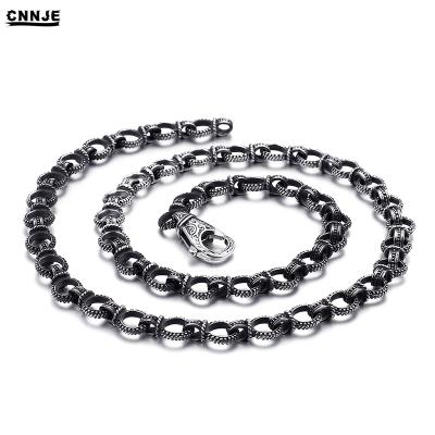 China Hot New Design Stainless Steel Pop Stainless Steel Mens Jewelry Dangle Long Chain Necklace for sale