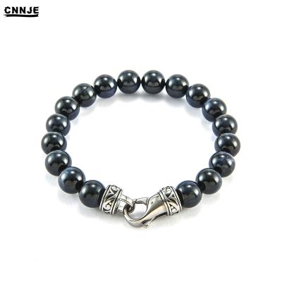 China Charm Natural Stone Agate Color Men Bracelet Newest Style Handmade Bead Bracelet for sale