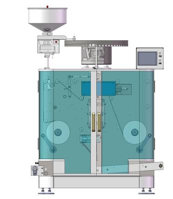 China Soft Products Double Effervescent Tablet Aluminum Strip Packing Machine for sale