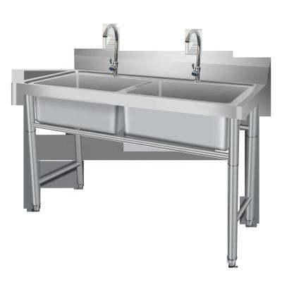 China With Faucet Cheap Wholesale Stainless Steel Kitchen Sink For Hotel Restaurant School Kitchen for sale