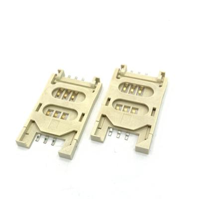 China Hot sale 6pin pcb connector pcb connector high temperature sim 6pin sim card adapter for sale