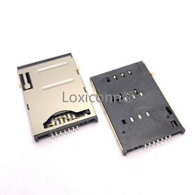 China PCB 2FF SIM mini card scoket 7pin or 9pin sim card reader sim card connector for sale