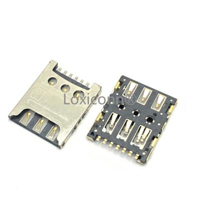 China 4FF sim card adapter 7pin H1.25 pcb smart card connector automotive cheap nano sim card connector for sale