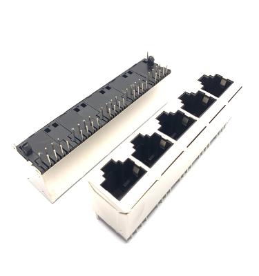 China Hot Sale RJ45 PCB Ports 8PINS Plug 1*5 Modular PCB Jack RJ45 Female Connector for sale