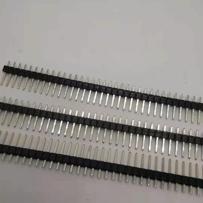 China PCB 2.54 Pitch Single Row Straight Pin Plastic Double Header for sale