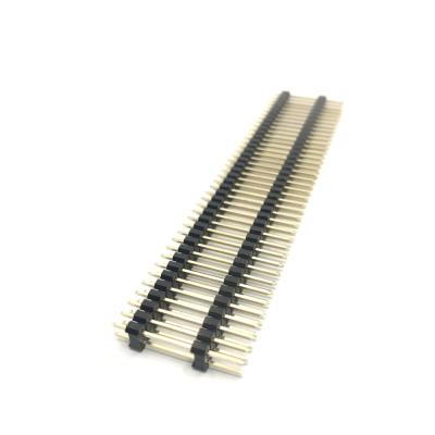 China PCB Factory Pin Header Double Row 40 Pin Pitch 1.27 Mm 2.54mm Straight Female Header Connector for sale