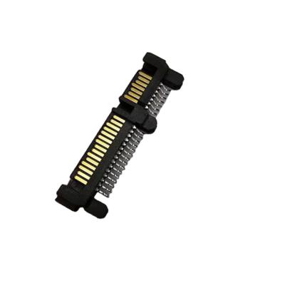 China SMT Electronic High Quality DIP SATA Connectors 7+15Pin SATA Male Connector for sale