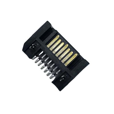 China High Quality PCB Sata Type A 7 Pin Right Angle SMT Male Connector For Hard Disk Drive for sale