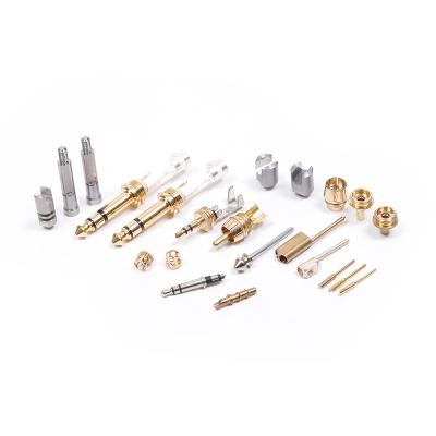 China High Precision OEM ODM Spare Parts Brass Metal Parts Electrical Plug-in Connector Plug-in Automotive CNC for sale