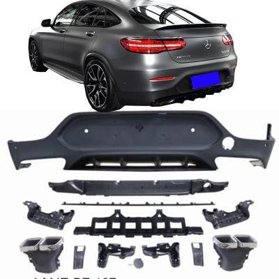 China Polypropylene Upgrade AMG GLC43 GLC63S Bumper For Mercedes-Benz X253 CGL COUPE Class 2017-2020 Surround Rear Diffuser for sale