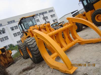 China BENE brand 6ton wheel loader with log clamp 10ton load capacity Cummins engine for sale