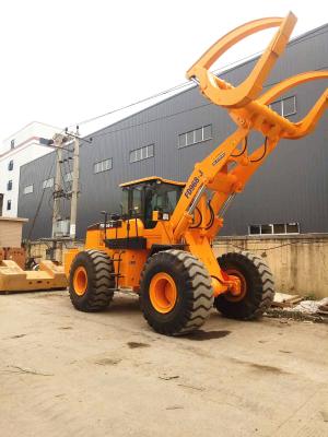 China BENE 8ton log grapple loader with 8000kg load capacity wheel loader with grapples attachments for sale